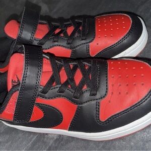 Nike Kids Black and Red Sneakers